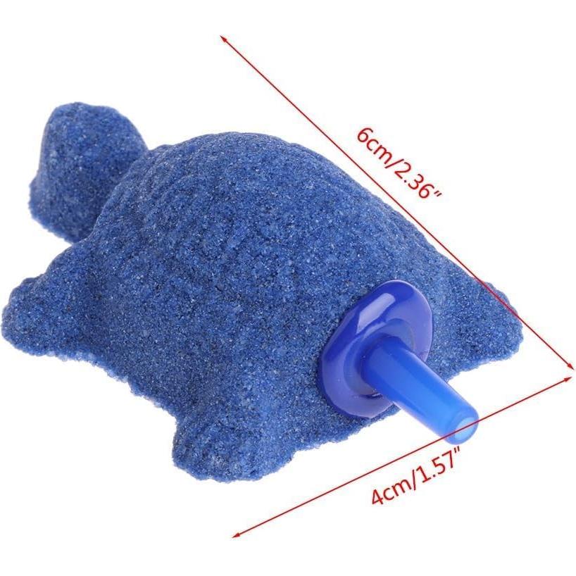 Difusor de aire tortuga azul Jowxsx para acuario 10x8cm