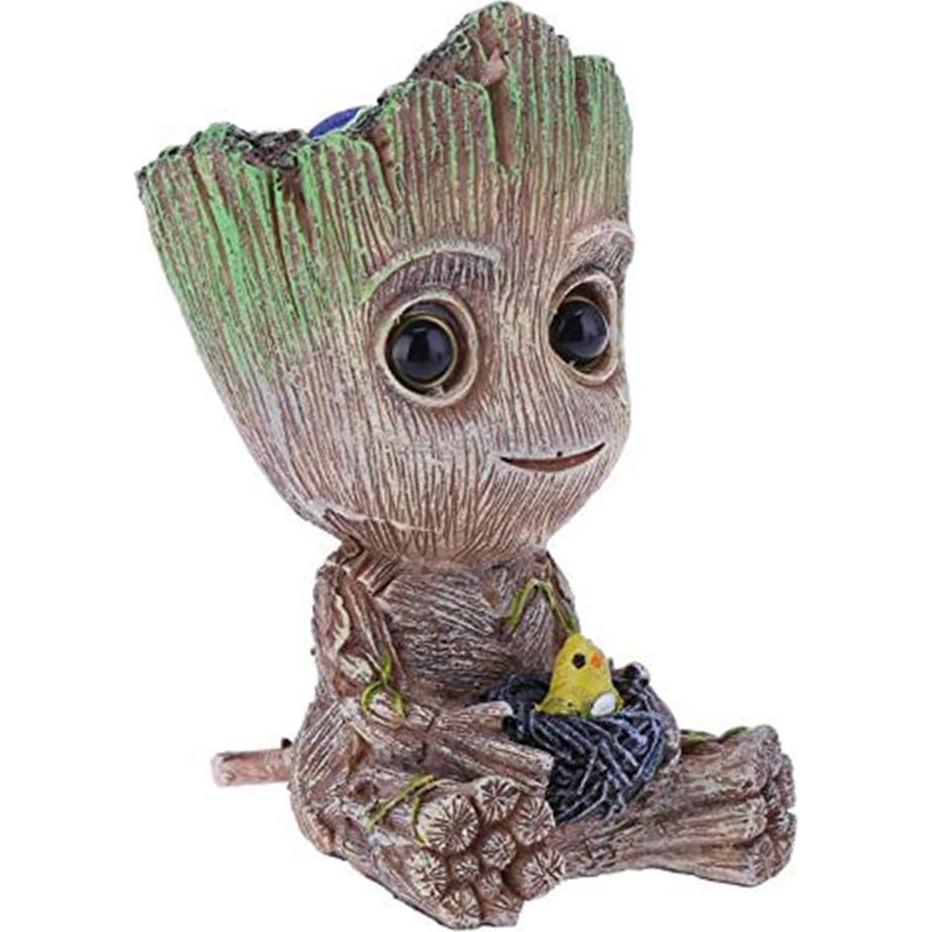 Adorno Acuario SLOCME Groot con Burbujas de Aire y Accesorios