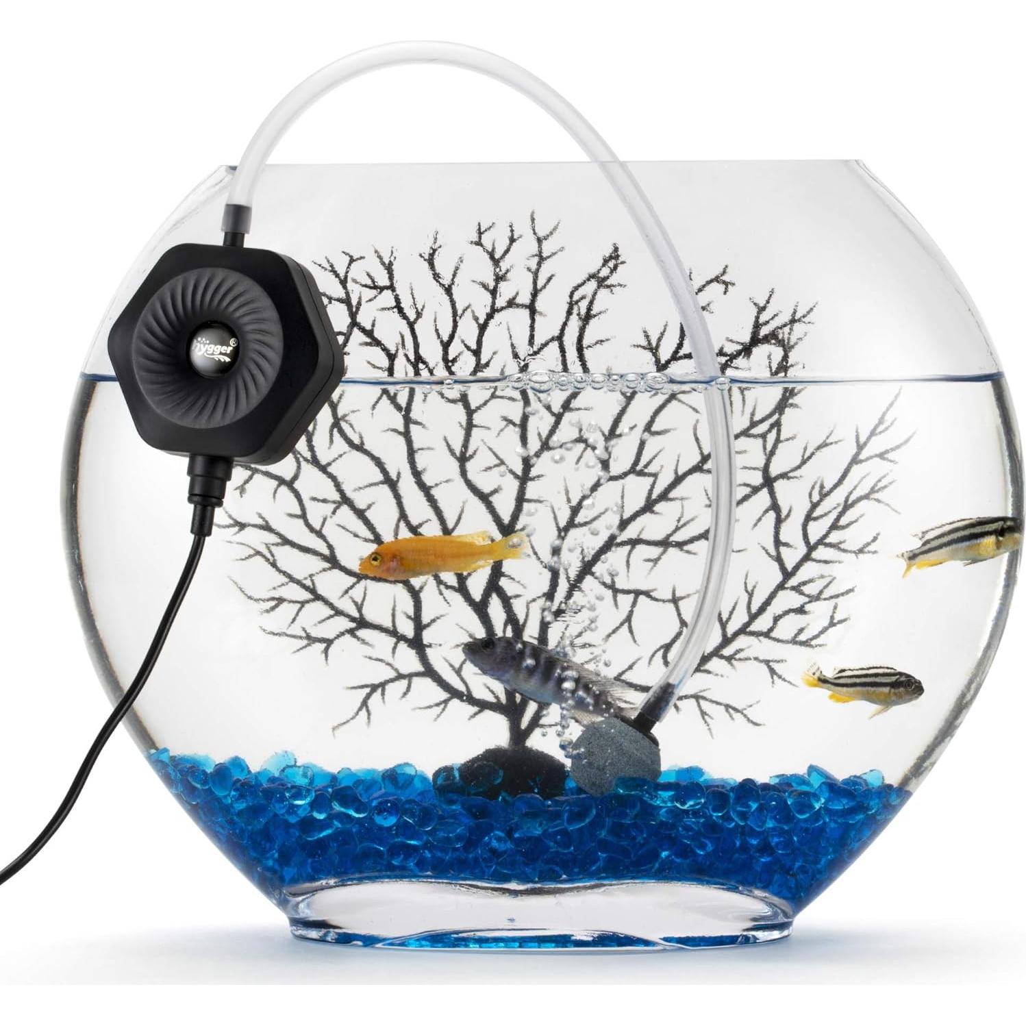 Bomba de Aire Acuática Hygger Mini Silenciosa 1.5W 0.5-15 Gal