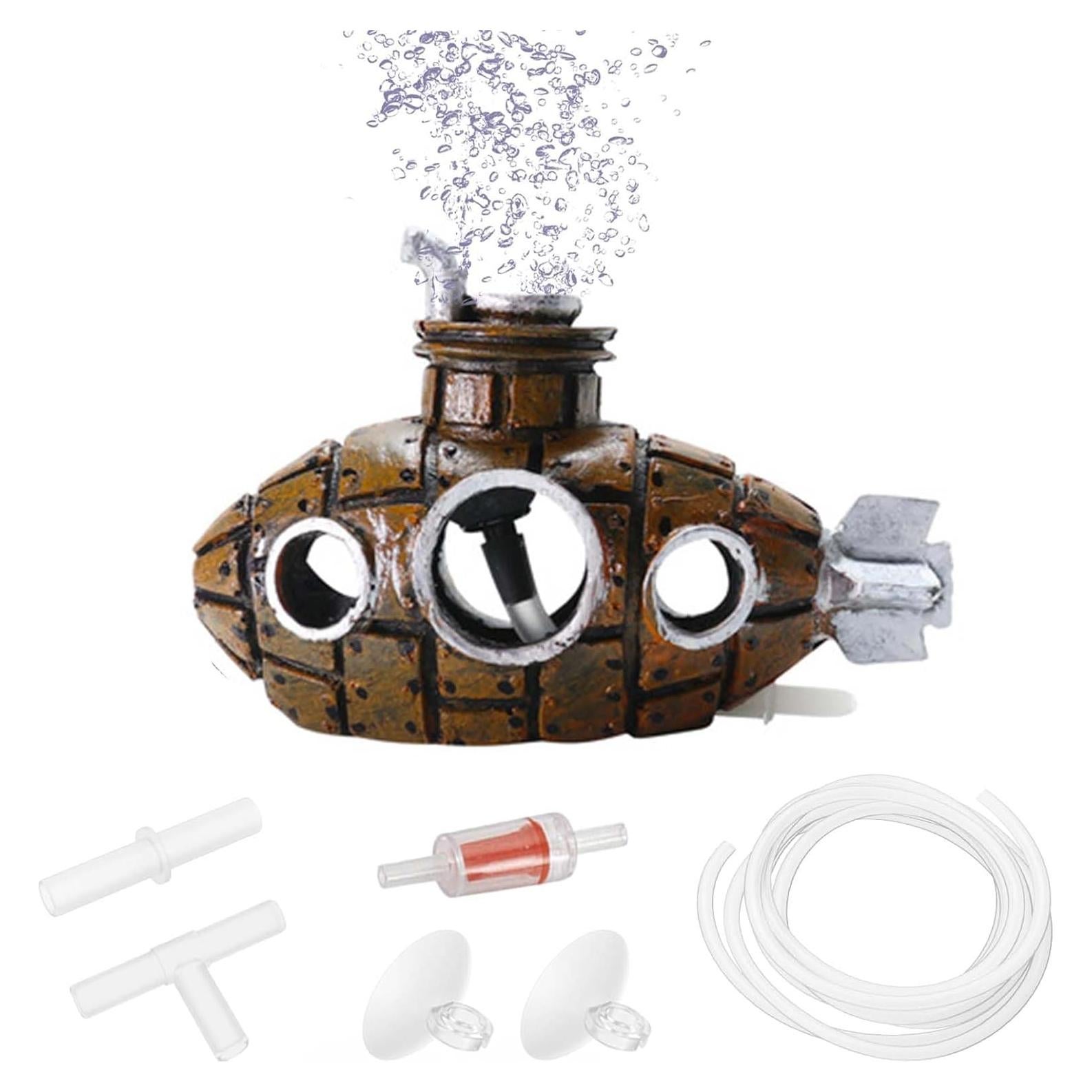 Kit de Decoración Acuario Submarino Moonorange 6 Piezas