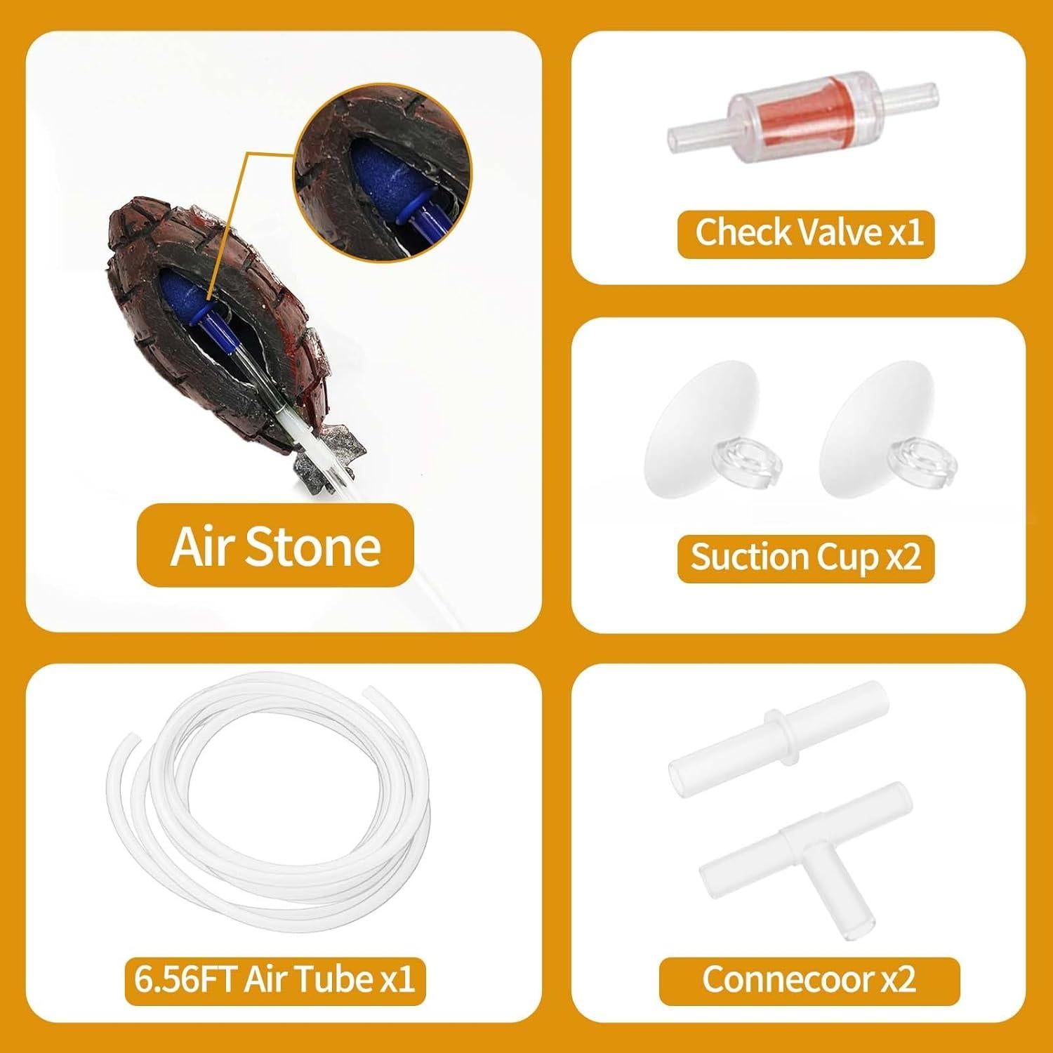 Kit de Decoración Acuario Submarino Moonorange 6 Piezas