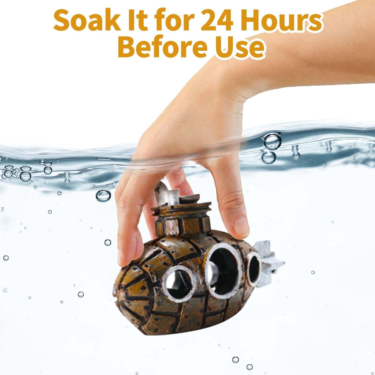 Kit de Decoración Acuario Submarino Moonorange 6 Piezas