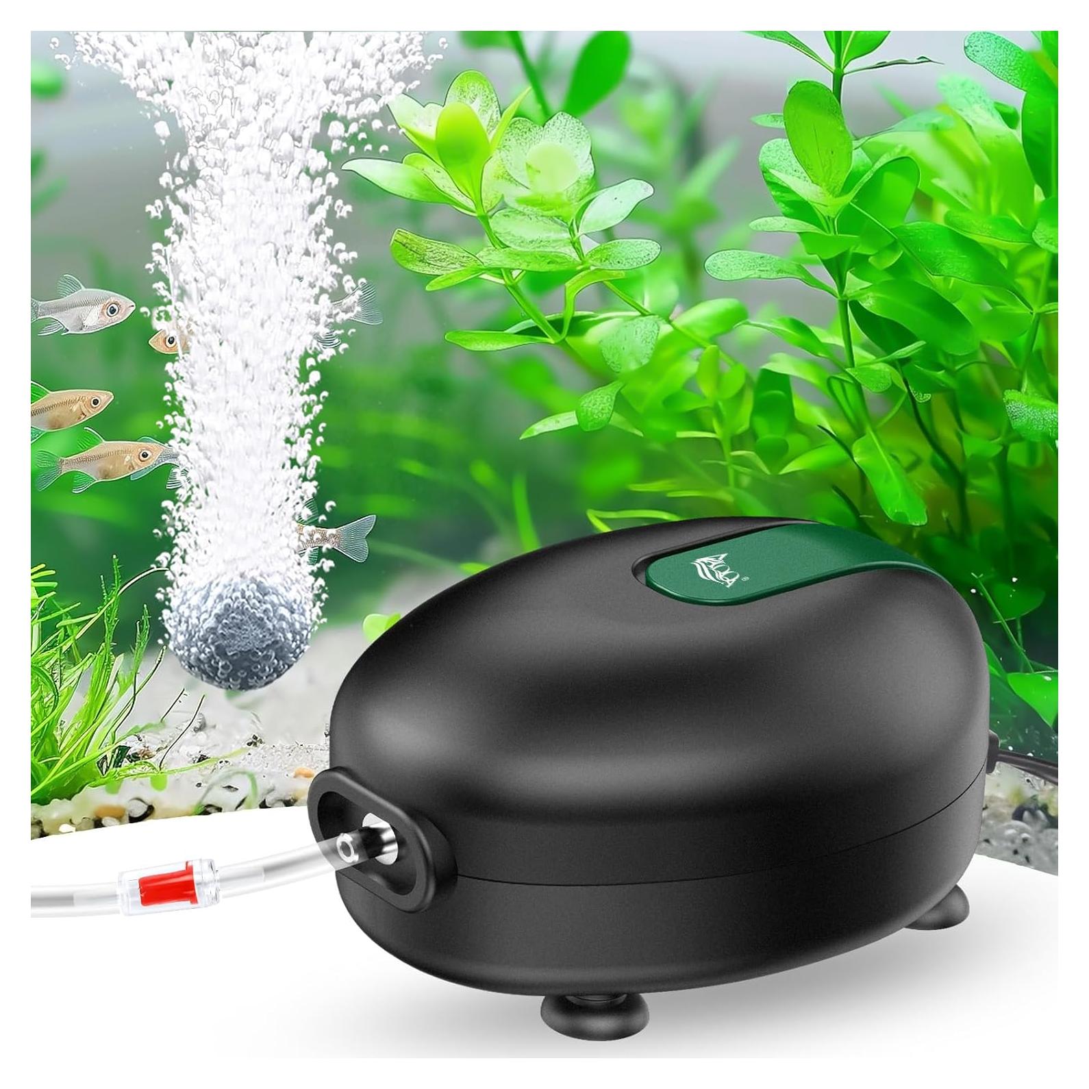 Bomba de Aire AQQA 2.5W Silenciosa para Acuario 151L