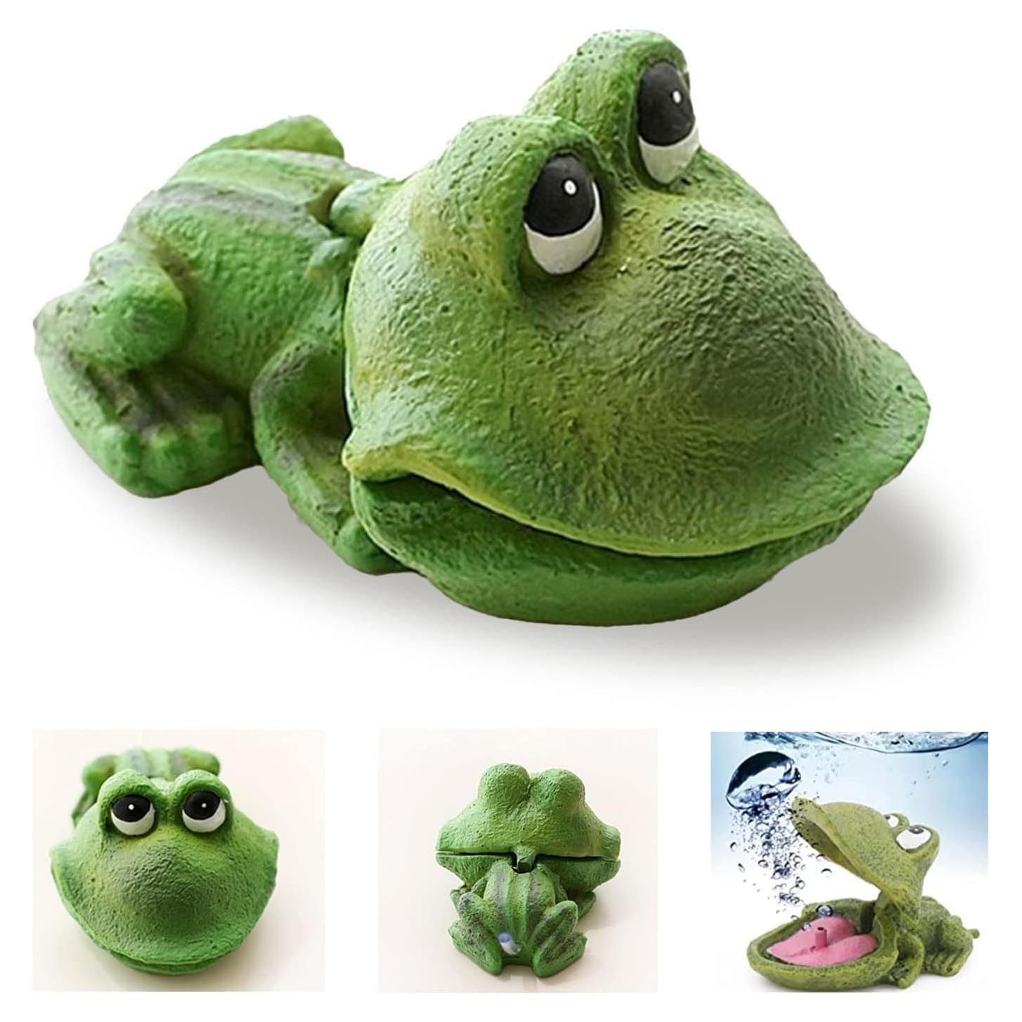 Adorno de Rana Arbórea con Burbujas de Aire Wanwanzi 11 cm