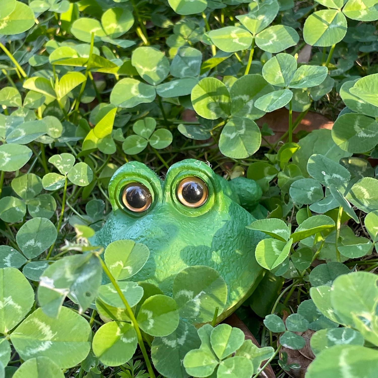 Adorno de Rana Arbórea con Burbujas de Aire Wanwanzi 11 cm