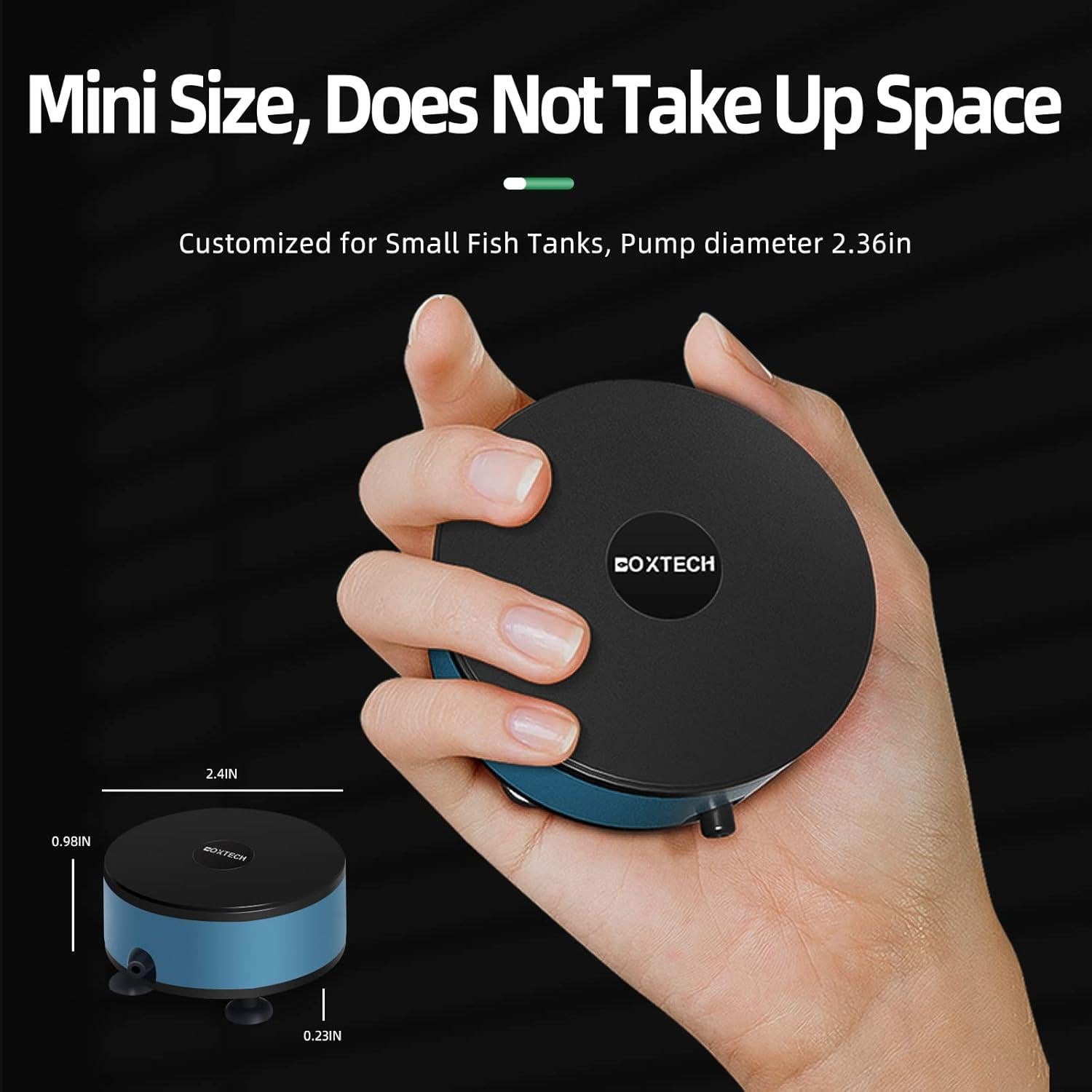 Mini Bomba de Aire USB UPETTOOLS para Acuario 5.7-26.5L