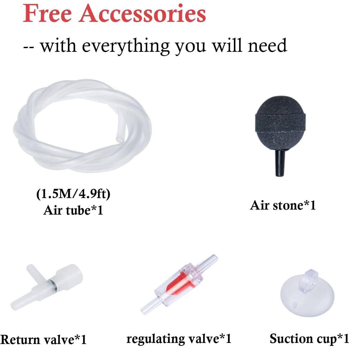 Bomba de Aire HITOP 2W 1.5L/min para Acuario Silenciosa