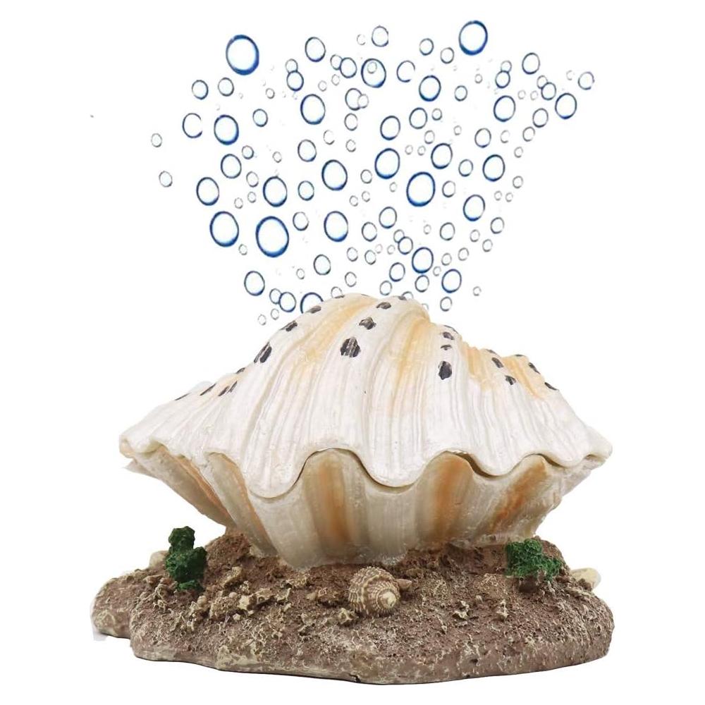 Decoración de Acuario Ulifery con Concha Aireadora y Burbuja