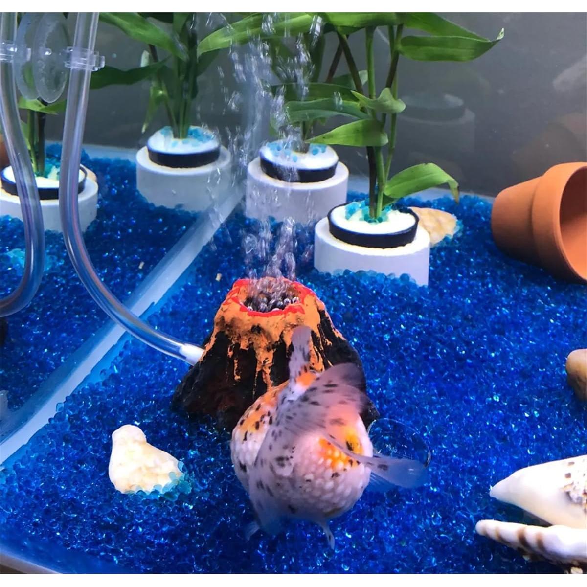 Volcán Acuático Khanoqq Marrón con Piedra de Burbuja de Aire