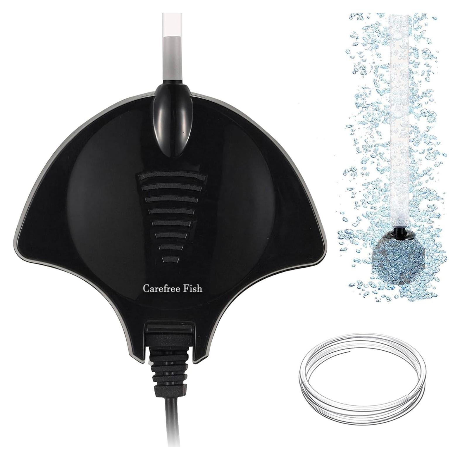 Bomba de Aire Mini Carefree Fish 1.5W Silenciosa para Acuario