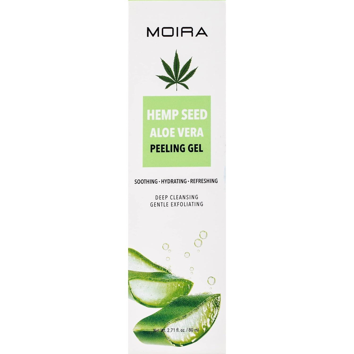 Gel Exfoliante MOIRA Aloe Vera y Semilla de Cáñamo 190g