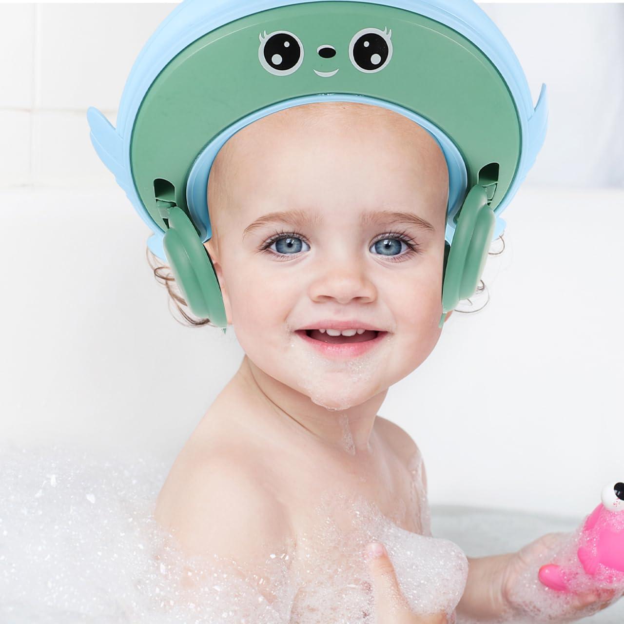 Gorro de Ducha Ajustable PLAFOPE Azul Cielo para Niños