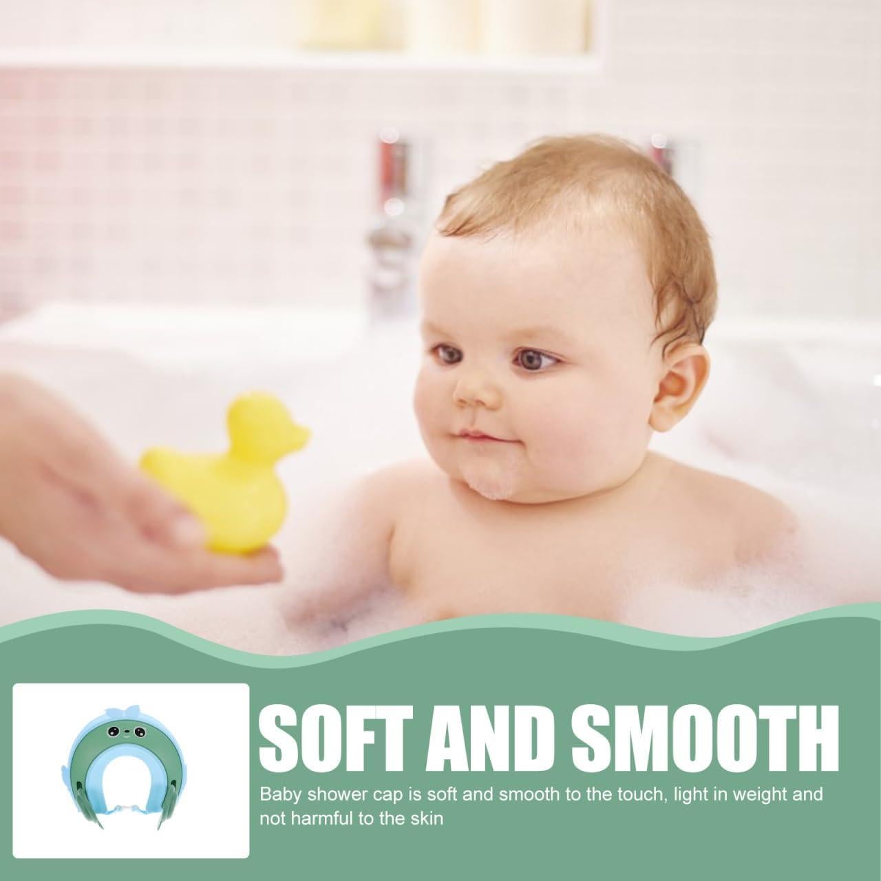 Gorro de Ducha Ajustable PLAFOPE Azul Cielo para Niños