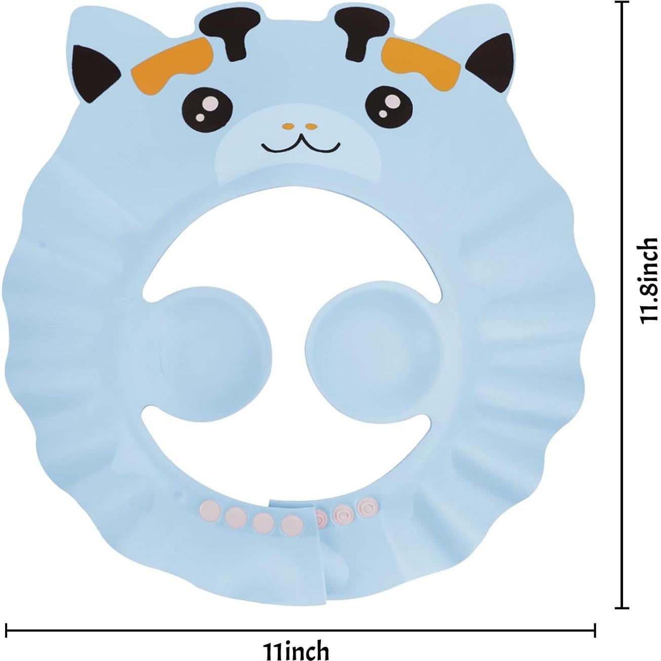 Gorro de Ducha para Bebés EVA Ajustable 44-56cm - Color Azul Claro