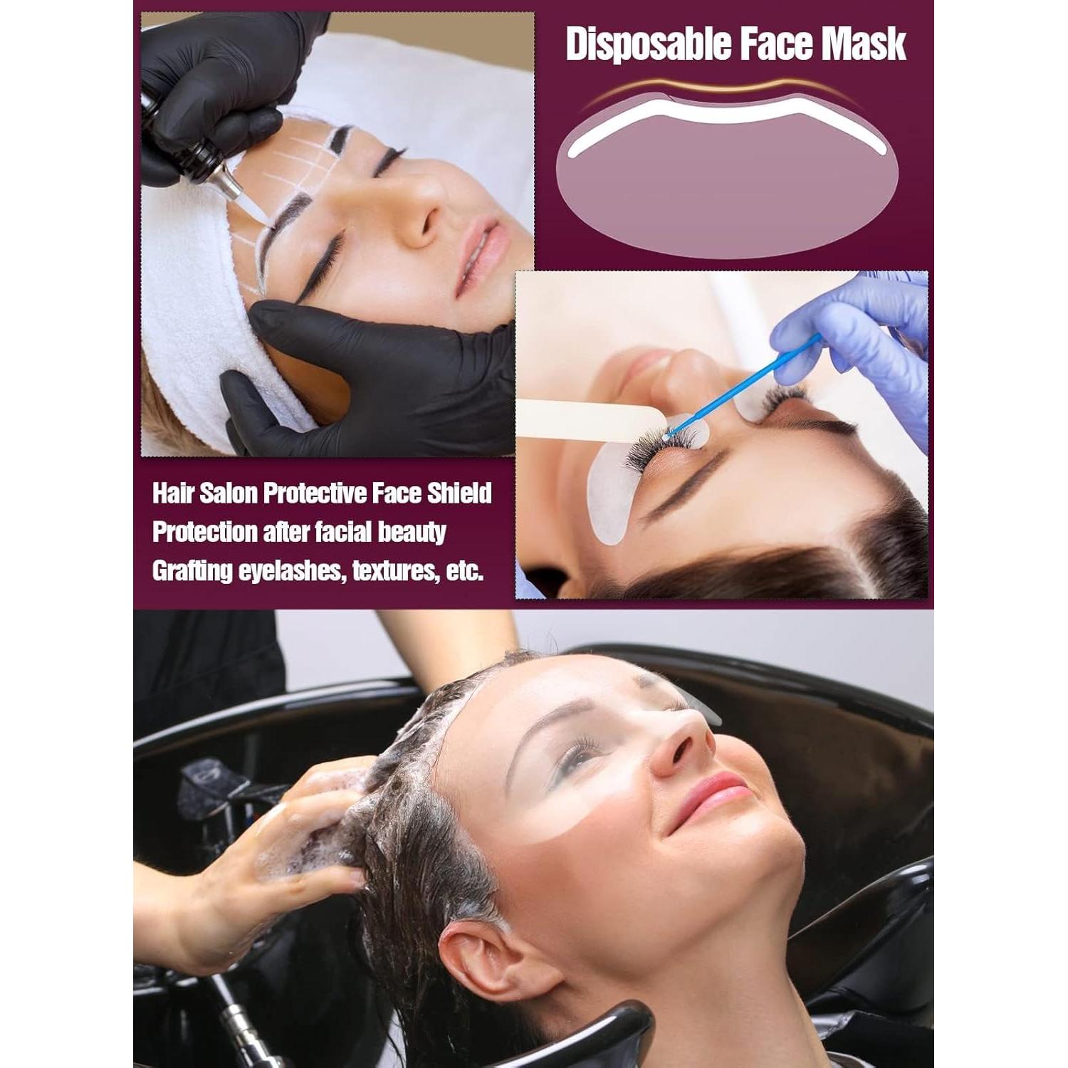 Visores Protectores de Ducha EBANKU 50 Pcs para Cejas y Ojos