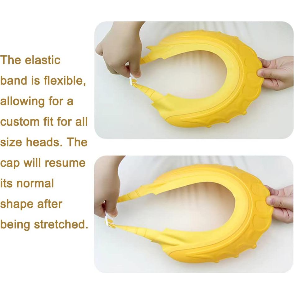 Gorro de Ducha PandaEar para Bebés - Paquete de 2 Silicona Ajustable