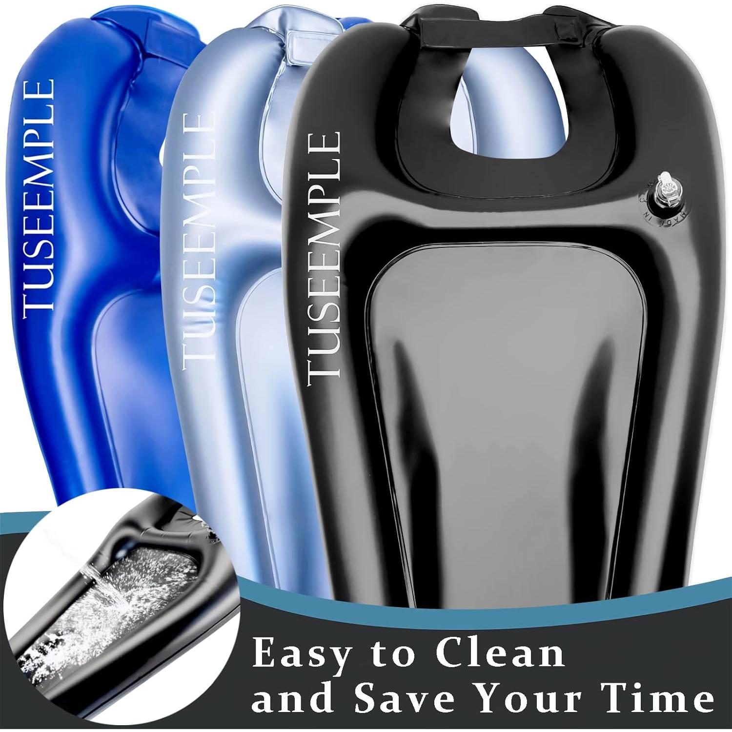 Tazón de Champú Portátil Tuseemple Negro 63.5 cm