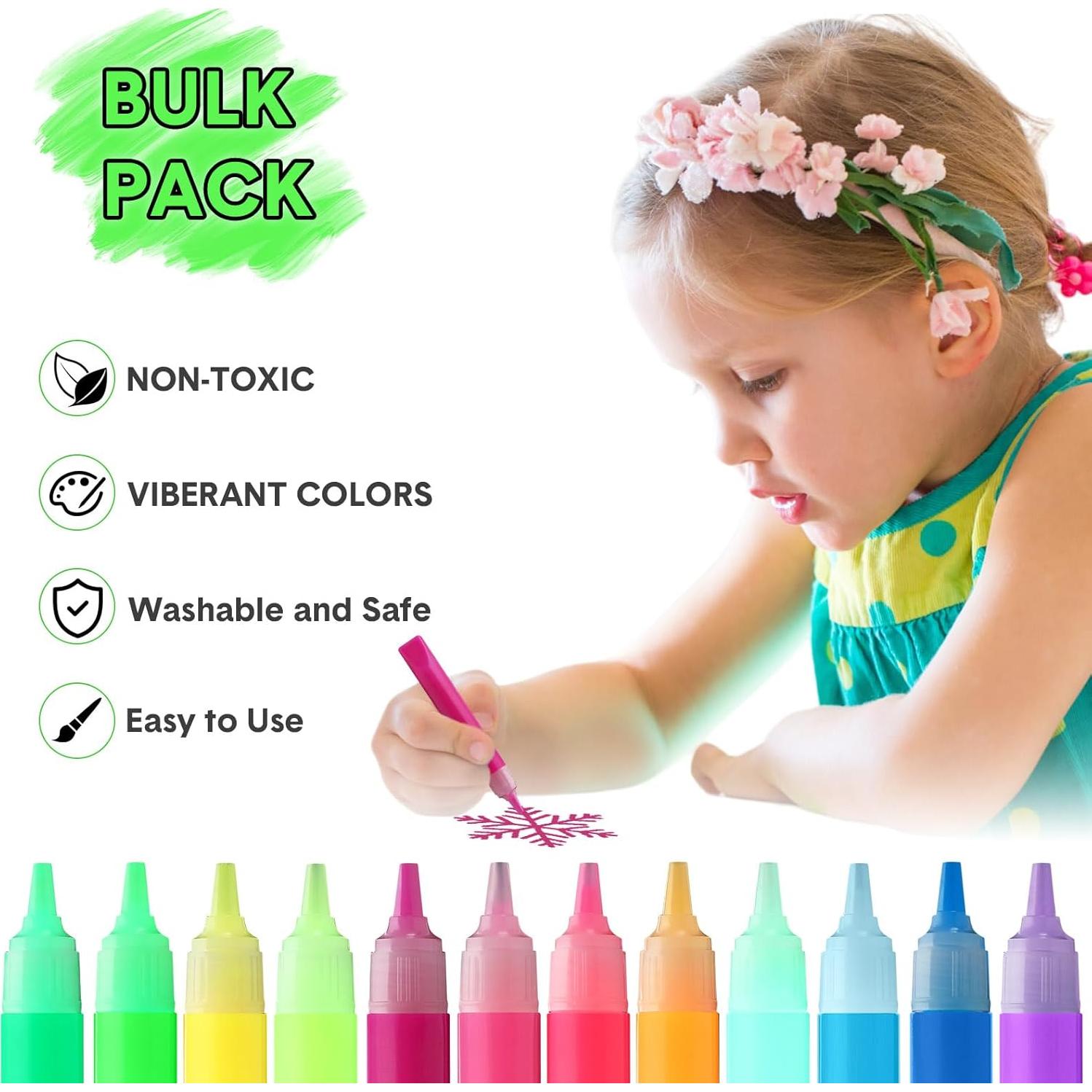 30 Marcadores Fluorescentes en la Oscuridad Dunzoom 10 ml