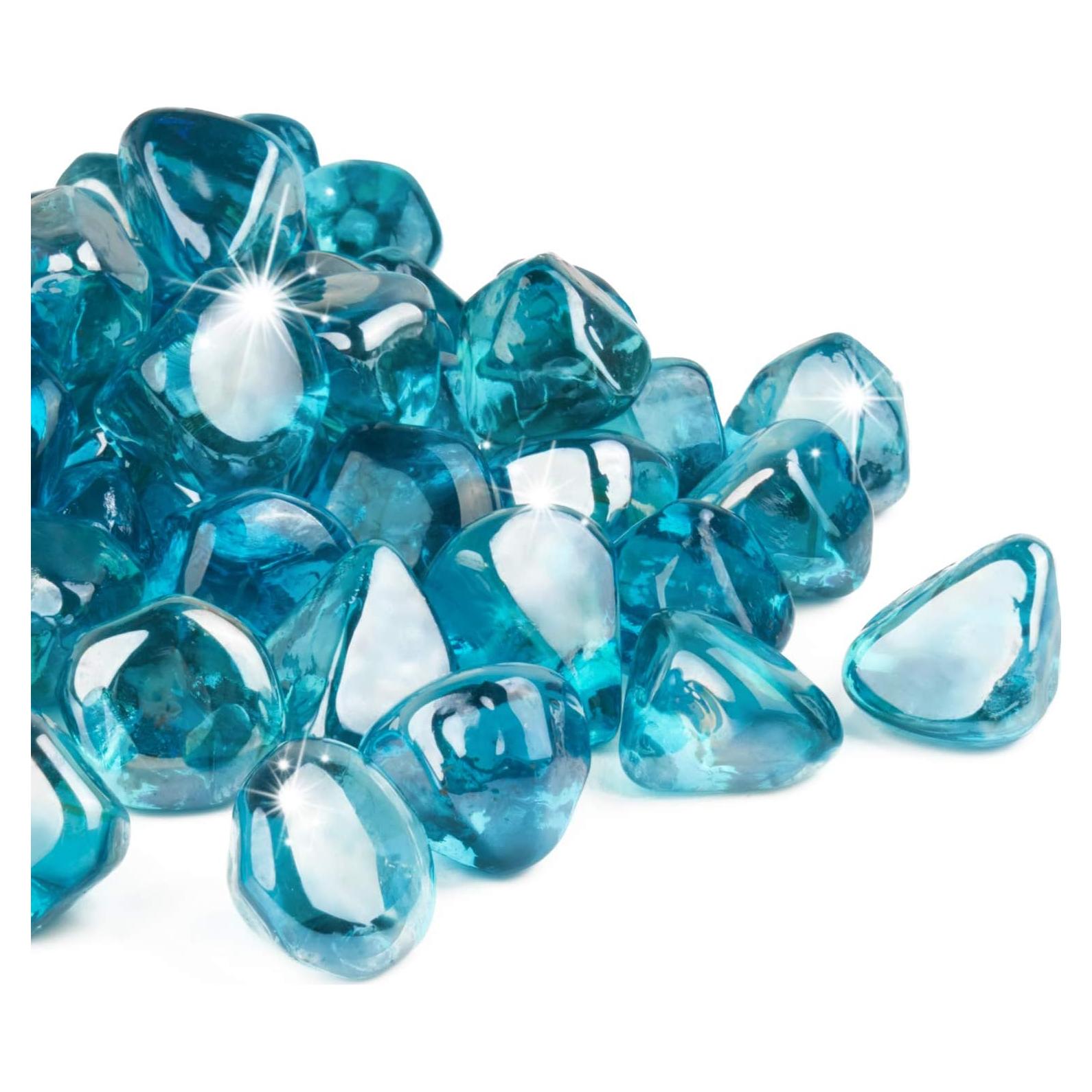 Diamantes de Vidrio GASPRO 9.07 kg para Fogata 2.54 cm Azul