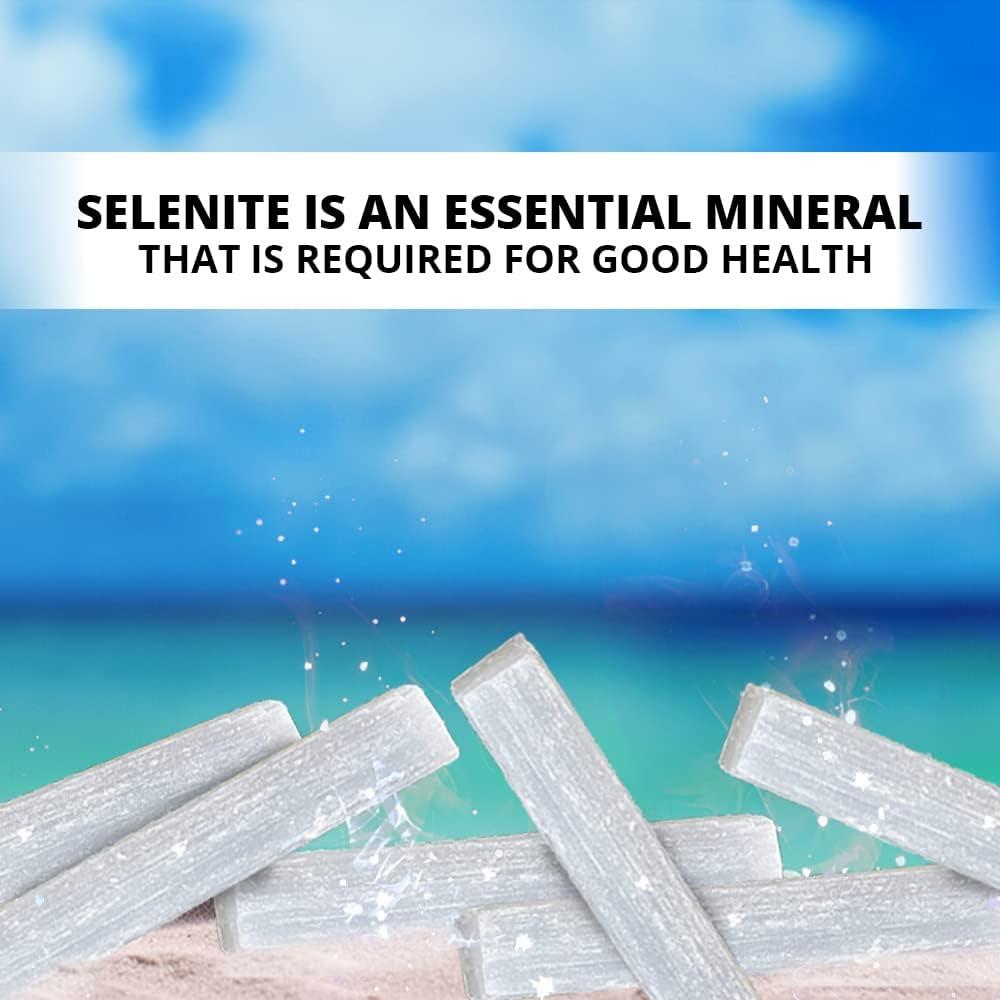 Bastones de Selenita Himalayan Glow - 2 Lbs Cristales Sanadores