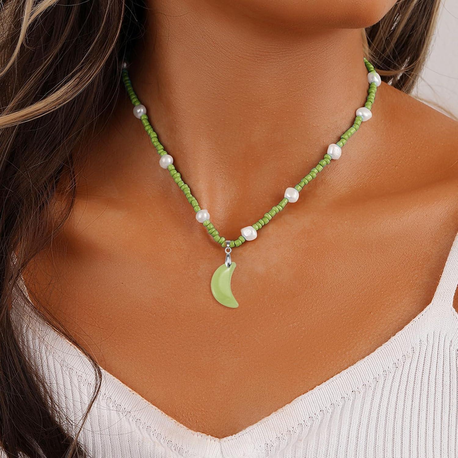 10 Piezas Encantos de Piedra Brillante Luminosa para Joyería