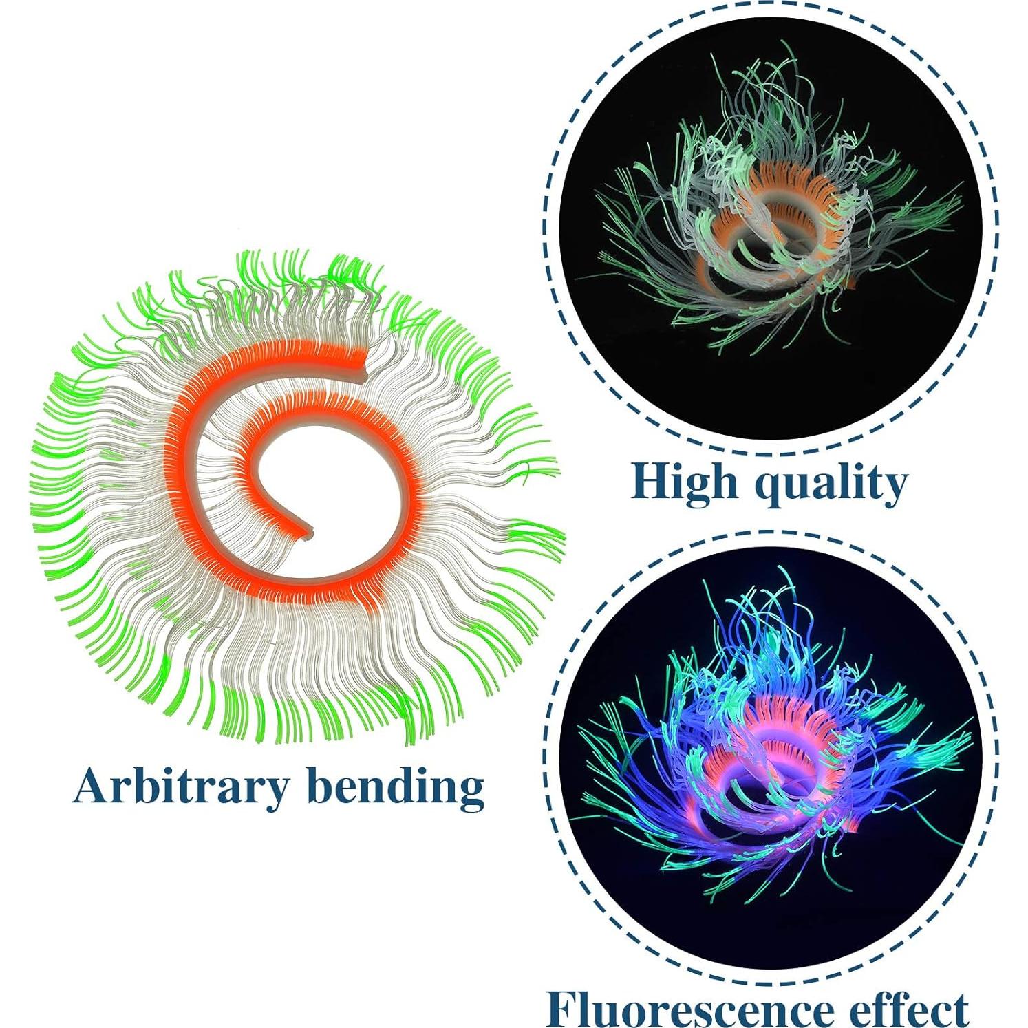 Decoraciones Brillantes para Acuario Weewooday 57 Piezas