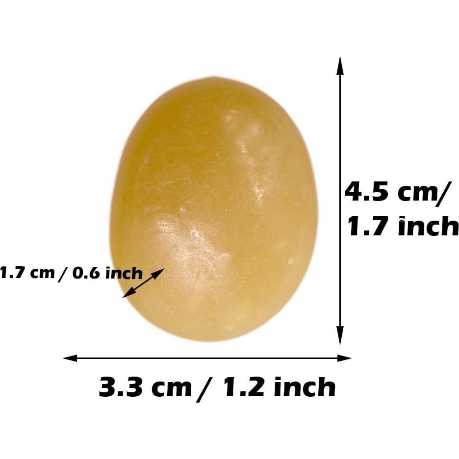 Piedras Brillantes Decorativas QTTLLI 10Pcs 4.5cm Amarillo