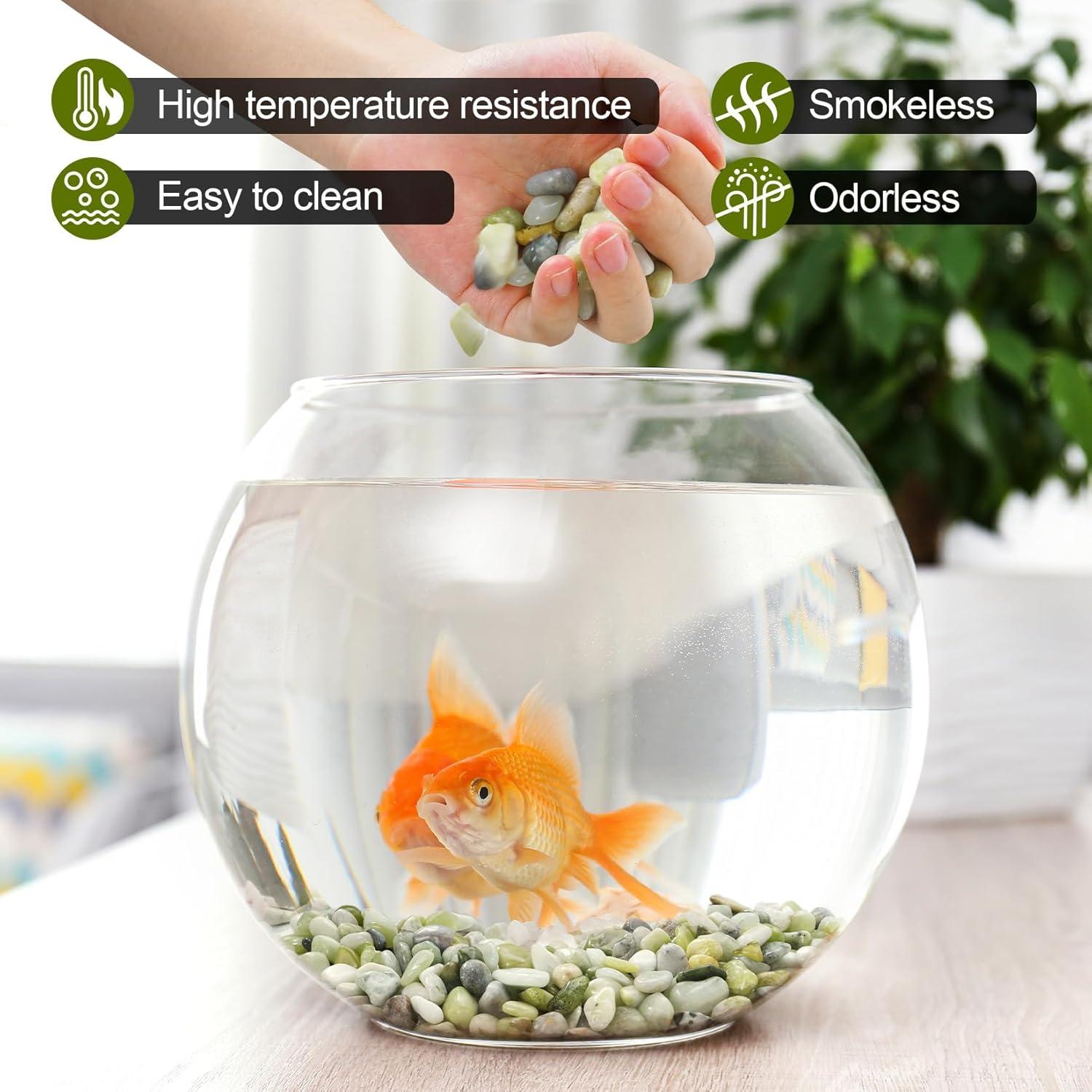 Piedras Decorativas Pulidas RUOJAS 5 lb Jade 1.27 cm para Plantas