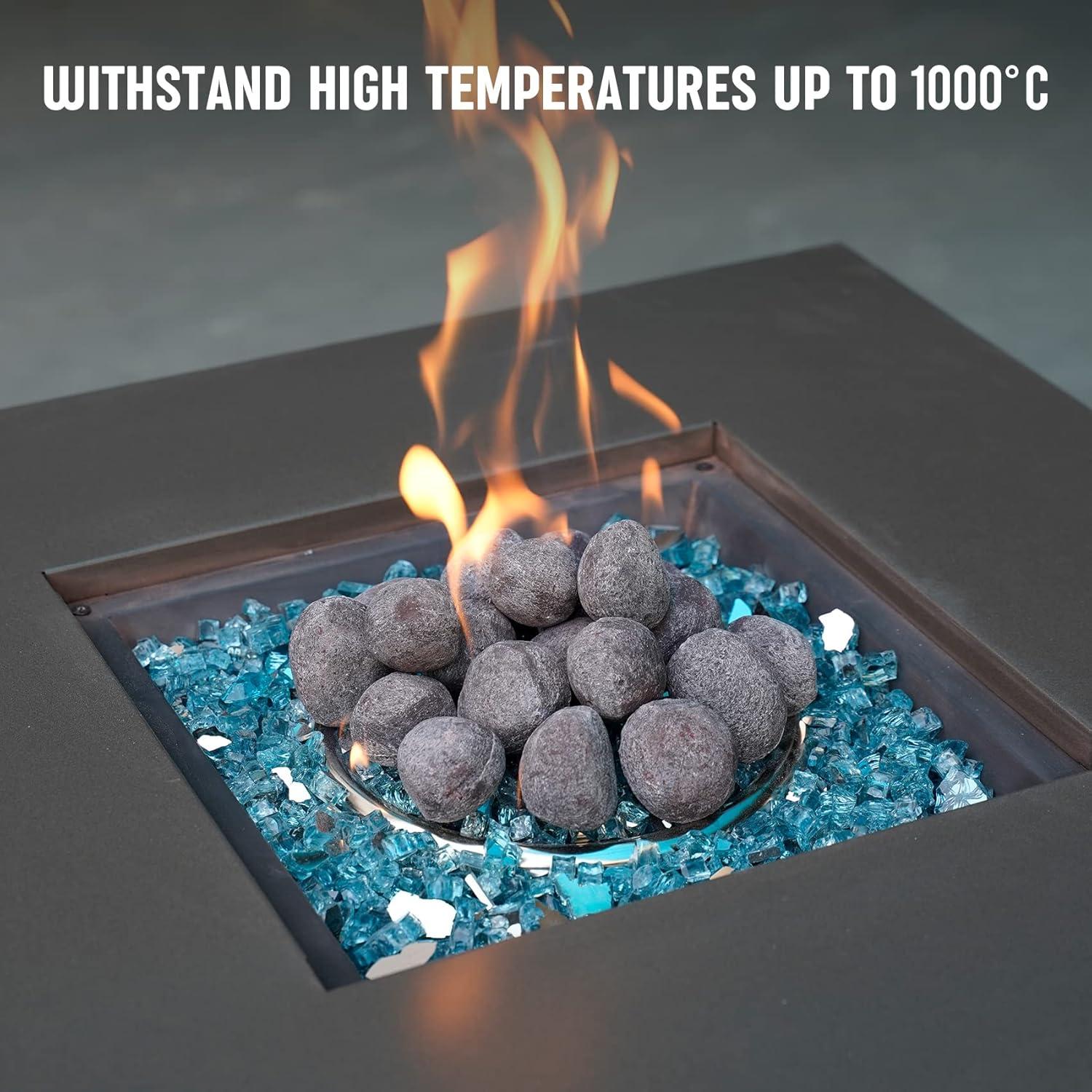 Rocas de Lava Cerámicas Stanbroil 27 Piezas para Fogatas