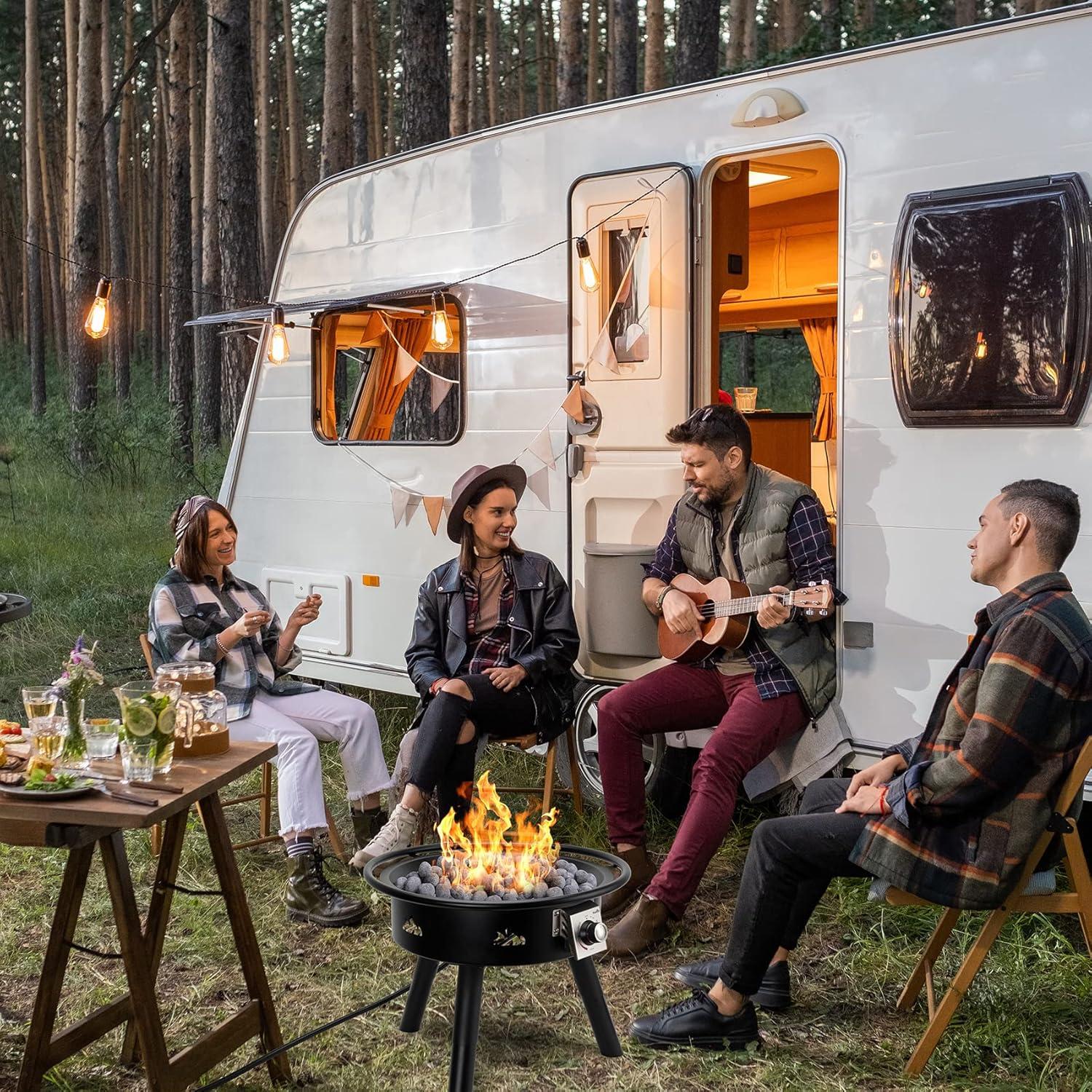 Rocas de Lava Cerámicas Stanbroil 27 Piezas para Fogatas