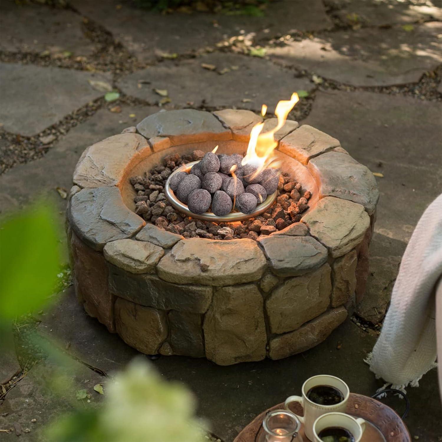 Rocas de Lava Cerámicas Stanbroil 27 Piezas para Fogatas