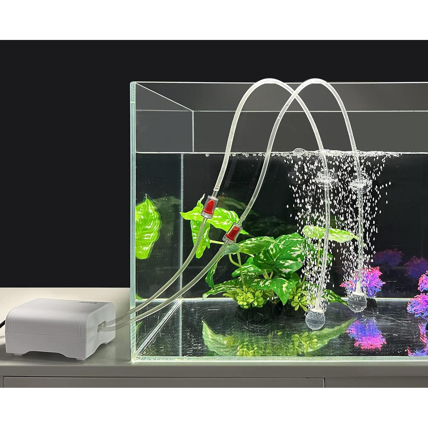 Bomba de Aire Silenciosa FEDOUR C3 para Acuario 120L