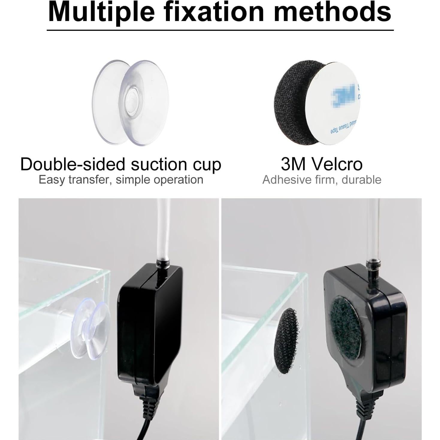 Bomba de aire mini Clscea para acuario 1.5W 3.8-56.8L silenciosa