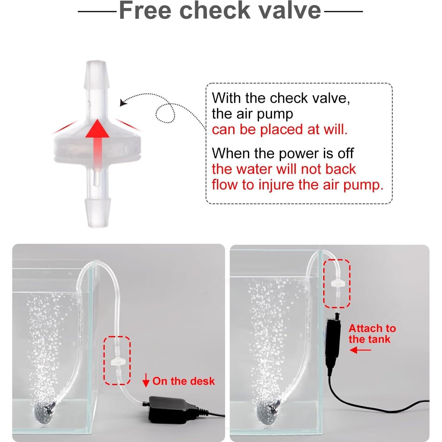 Bomba de aire mini Clscea para acuario 1.5W 3.8-56.8L silenciosa