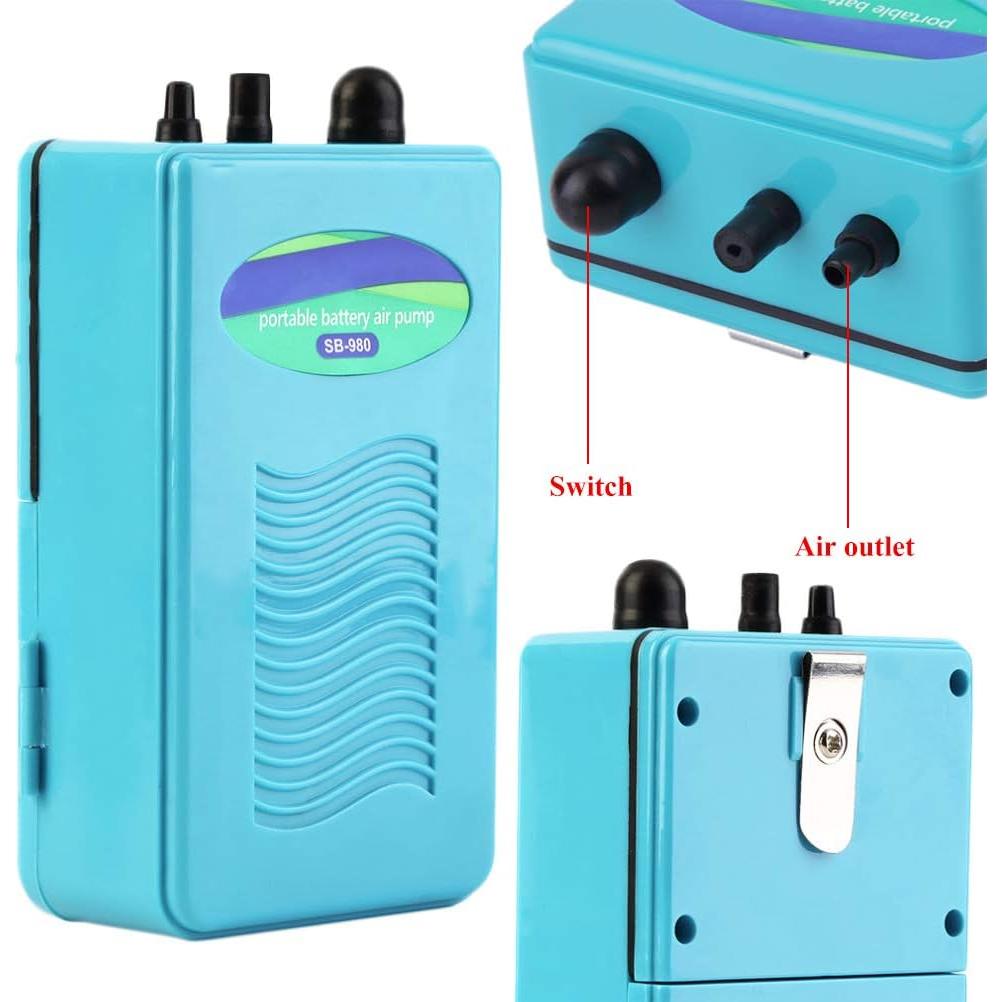 Bomba de Aire Portátil para Acuario Lamilla 75.7L-227.1L