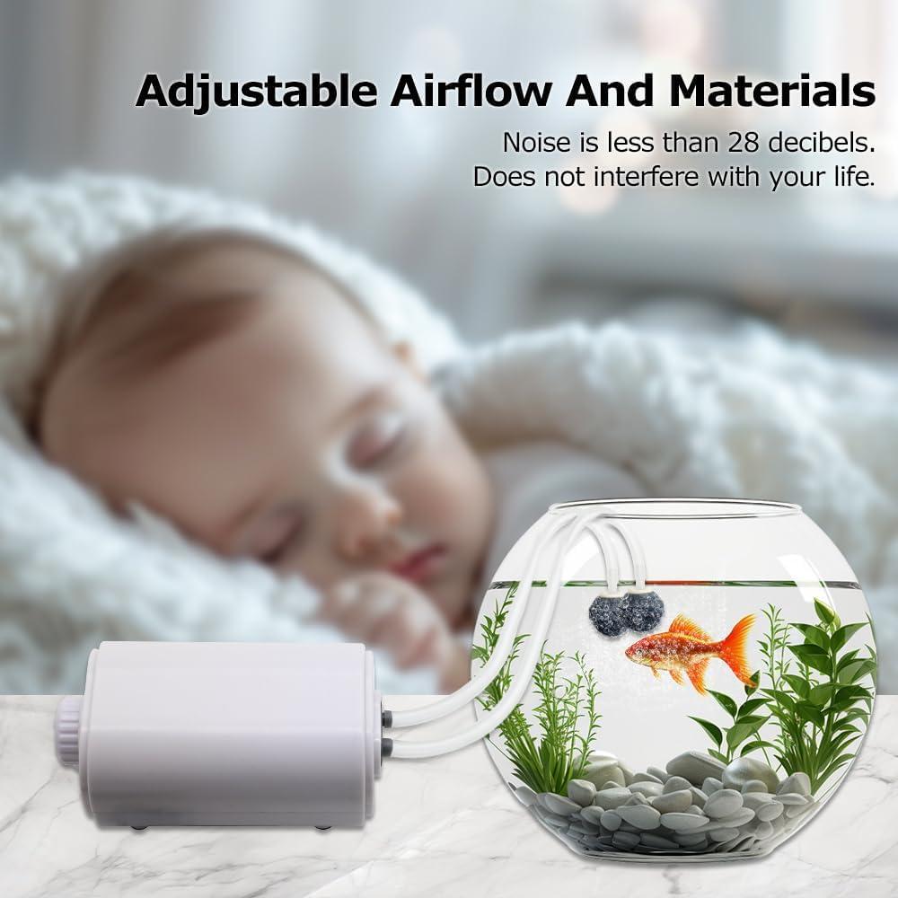 Bomba de Aire Silenciosa YQMIGU 3W para Acuario 283.9L