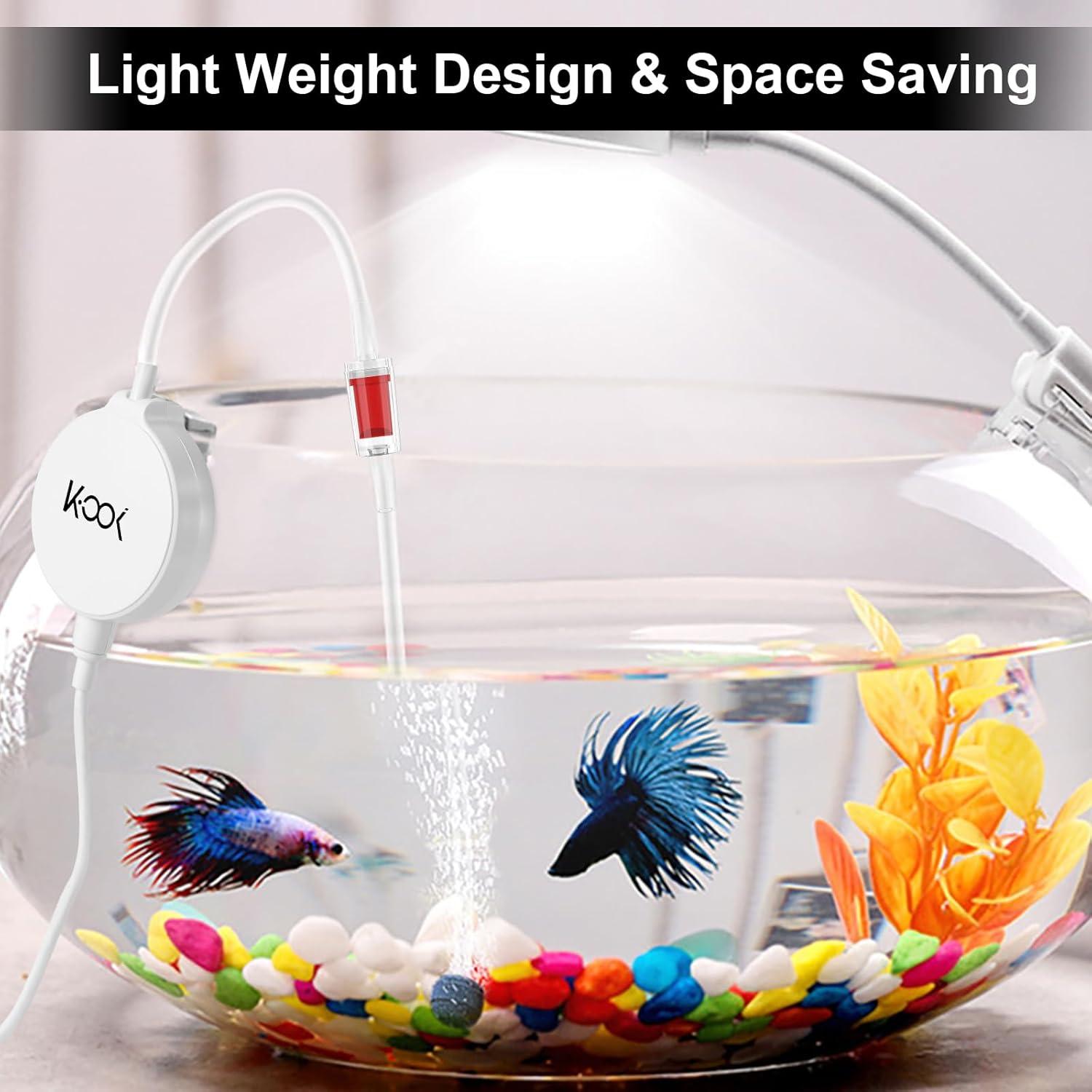 Bomba de Aire Mini GuDoQi 1W Ultra Silenciosa para Acuario 1-15 Gal