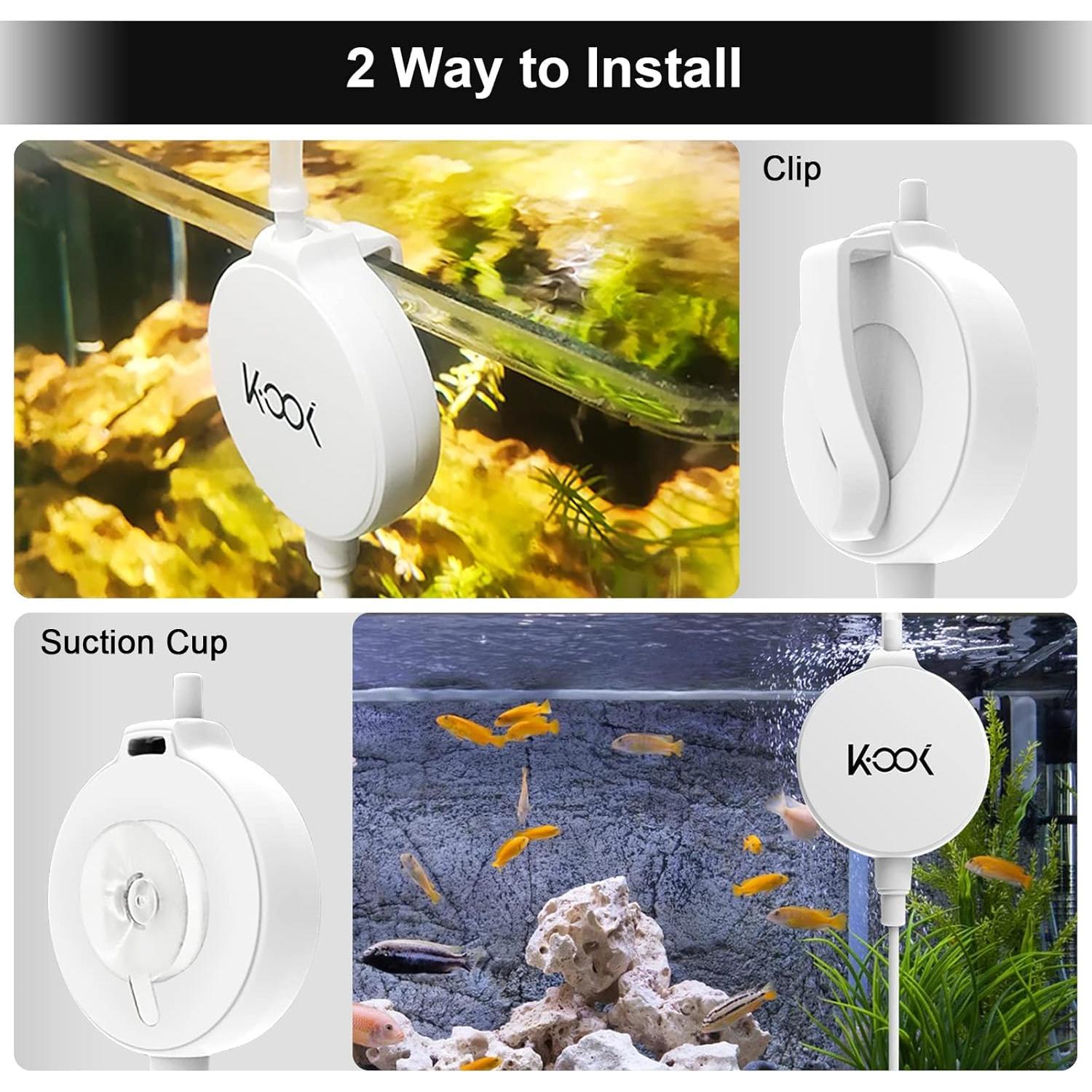 Bomba de Aire Mini GuDoQi 1W Ultra Silenciosa para Acuario 1-15 Gal