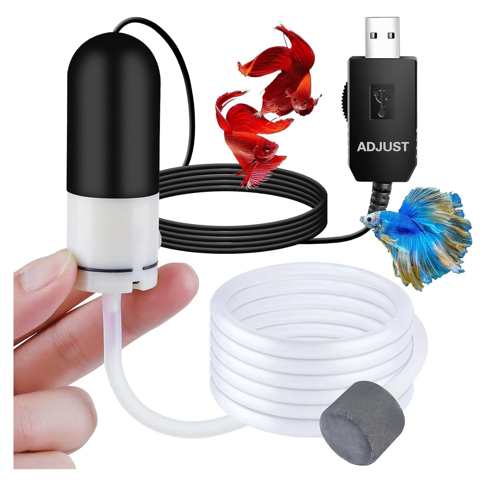 Mini Bomba de Aire USB HouseUp para Acuario 19L Silenciosa
