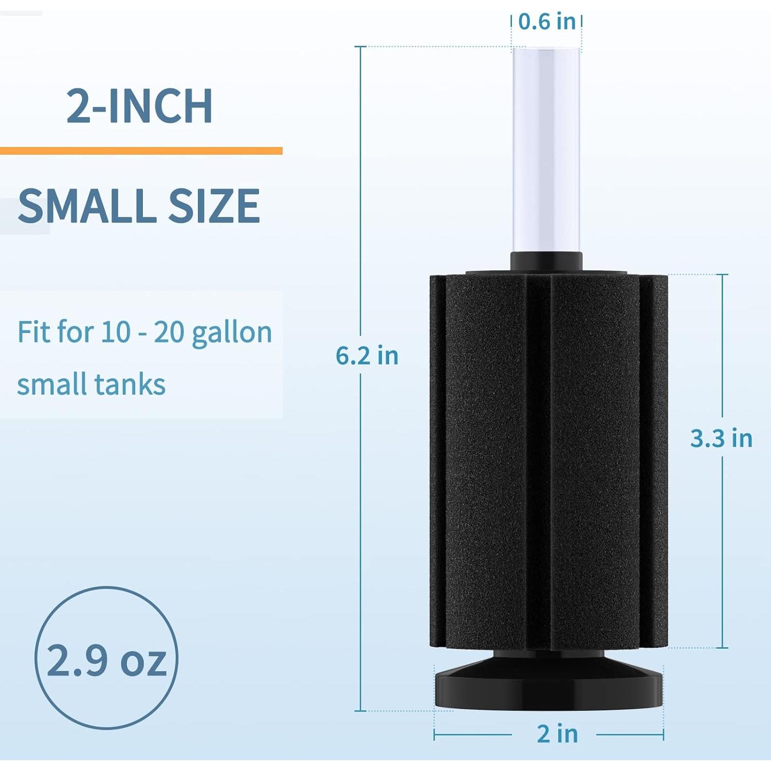Filtro de esponja Pawfly para acuarios hasta 75L - Paquete de 3