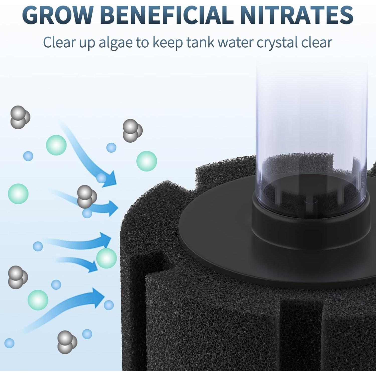 Filtro de esponja Pawfly para acuarios hasta 75L - Paquete de 3