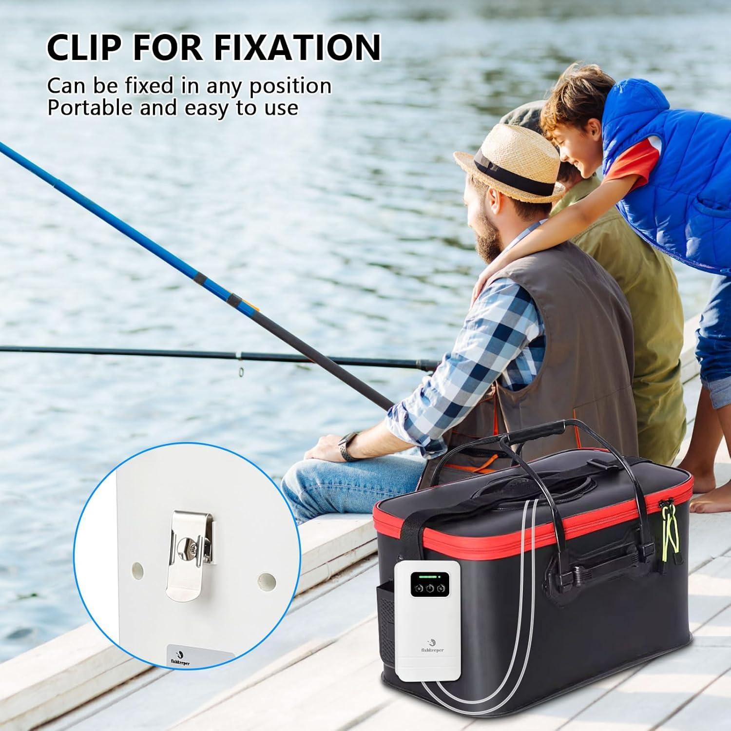 Bomba de aire para acuario Fishkeeper 4W 2600mAh USB 19-473L