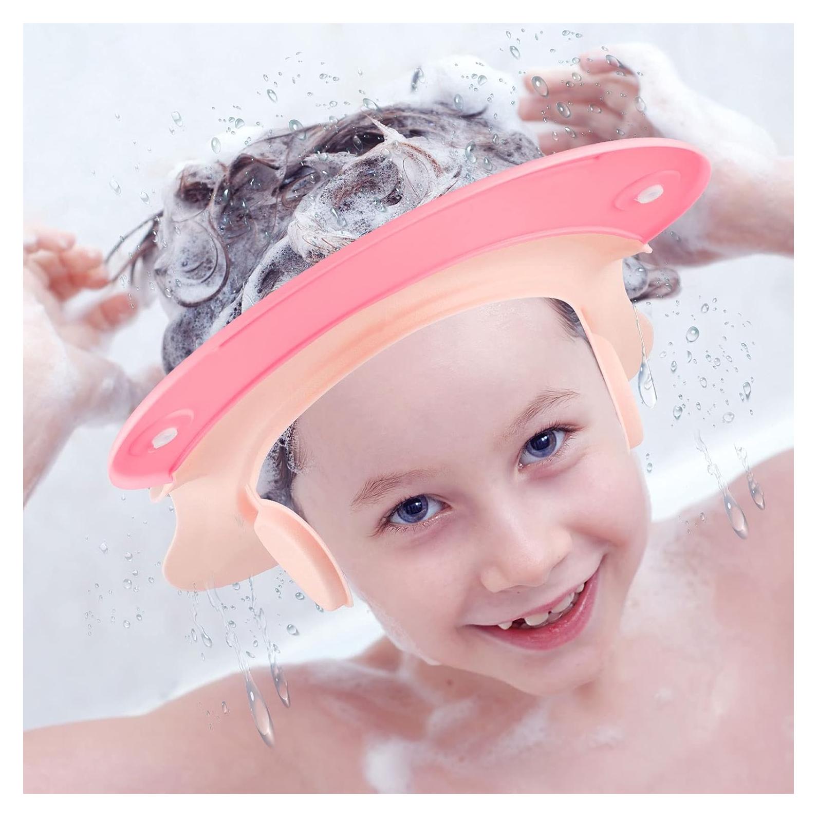 Gorro de Ducha para Bebés Geyoga Rosa Ajustable Silicona