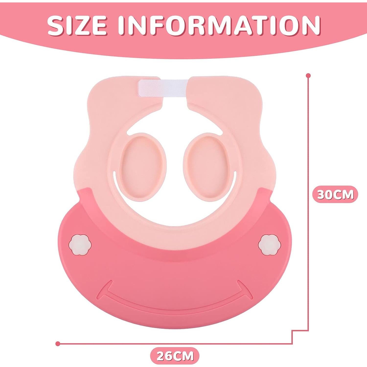 Gorro de Ducha para Bebés Geyoga Rosa Ajustable Silicona