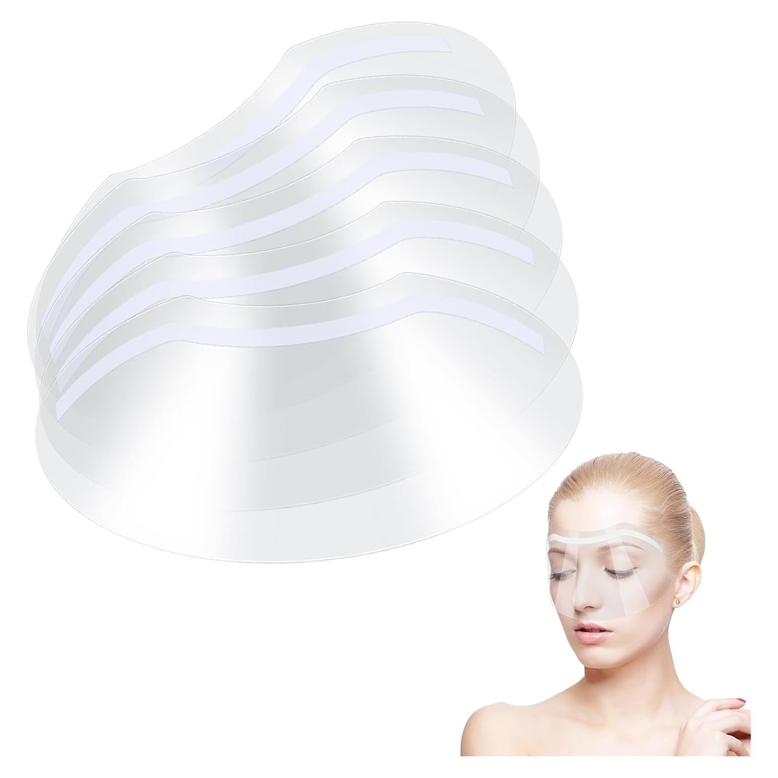 Escudos Faciales para Ducha Xujinsongg - 50 Pcs - PET Transparente