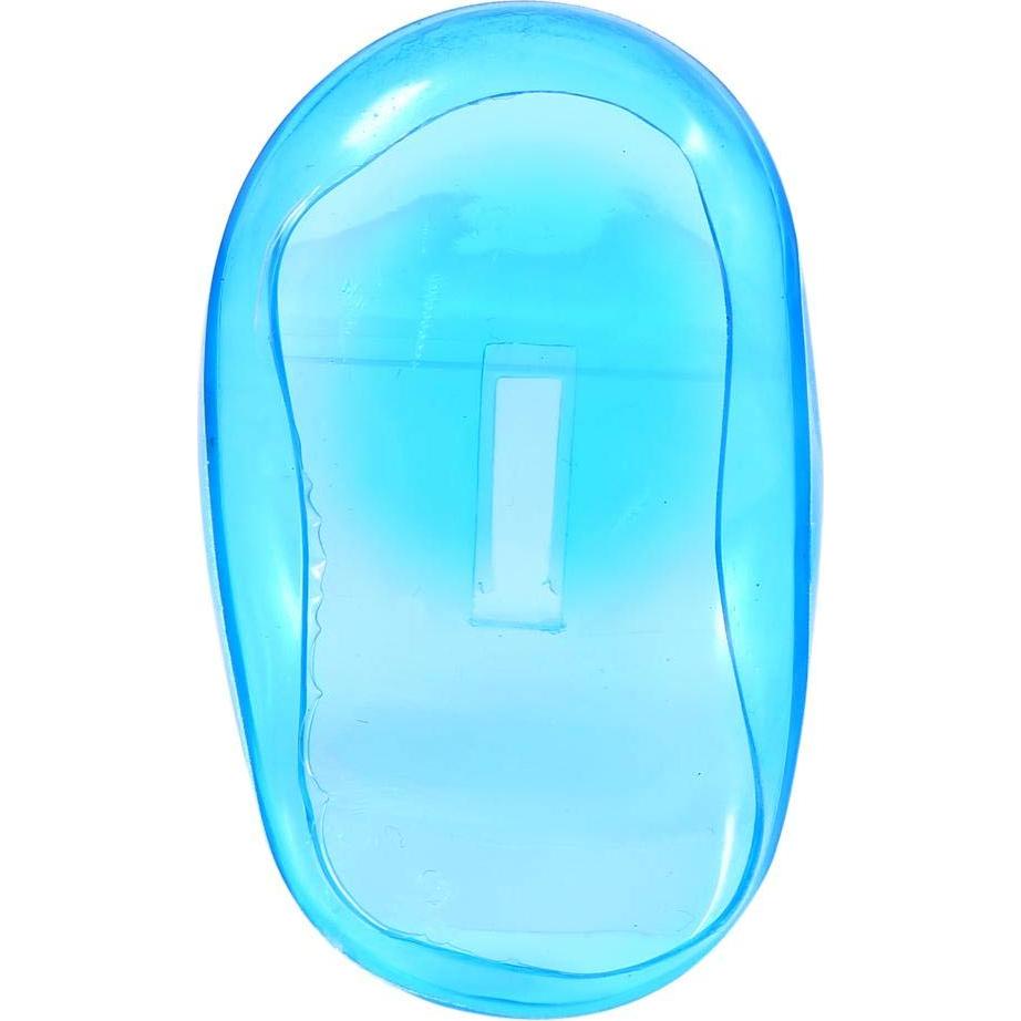 Cubiertas para Oídos de Plástico Azul - 2 Piezas para Tinte de Cabello