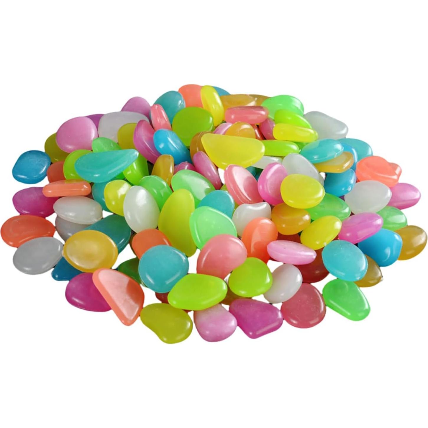 Piedras Brillantes en la Oscuridad 100pcs SUSOYAOCHEN Decoración