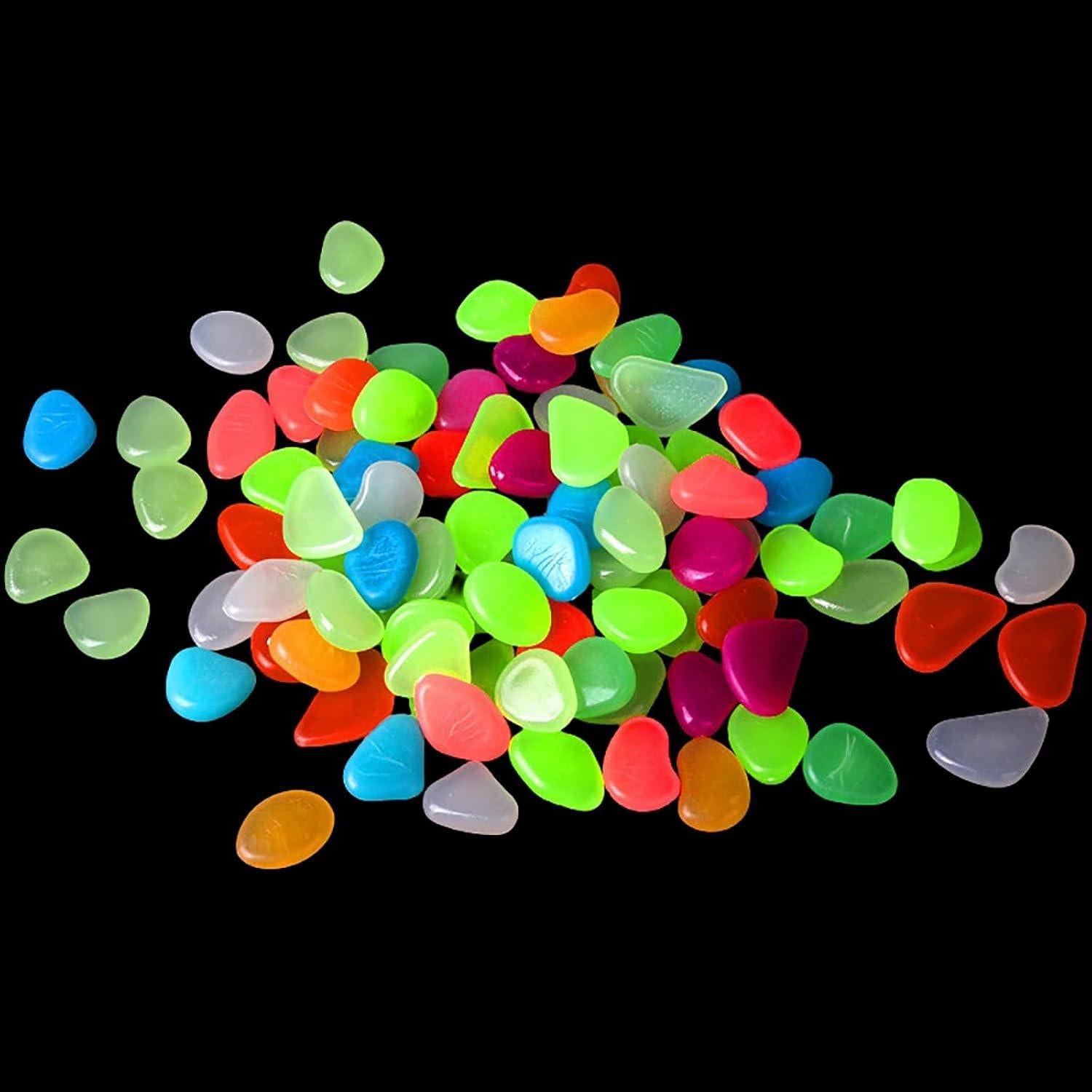 Piedras Brillantes en la Oscuridad 100pcs SUSOYAOCHEN Decoración