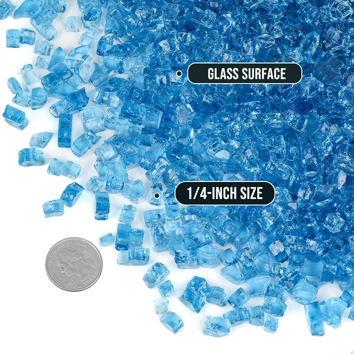 Vidrio de Fuego Azul Pacífico Skyflame 4.54 kg para Fogata