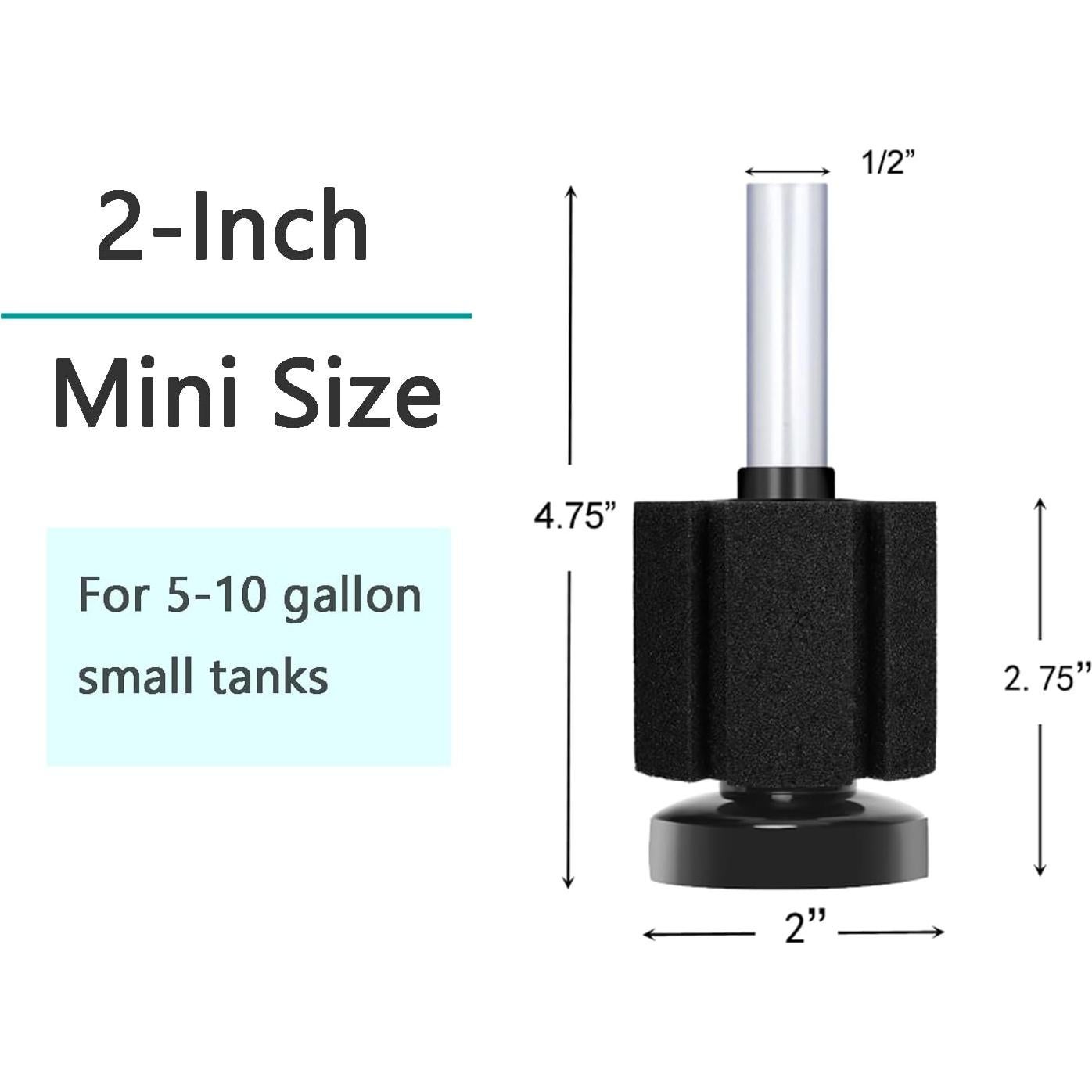 Filtro de Esponja AQUANEAT para Acuario 3 Piezas hasta 37.85L
